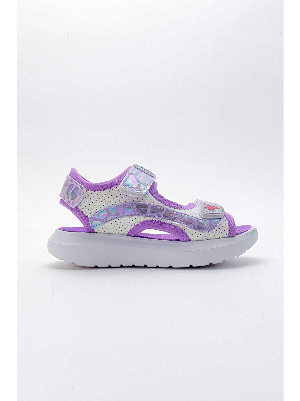 Kız Çocuk Beyaz-Lila Anatomik Hafif Spor Sandalet-4
