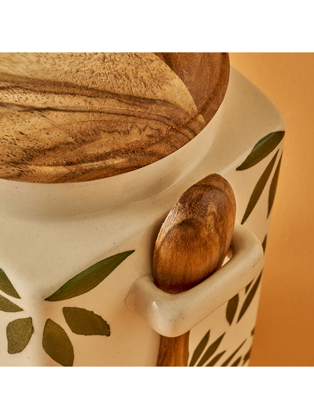 Ekru Molly Seramik Kavanoz Krem (800 ml)-1