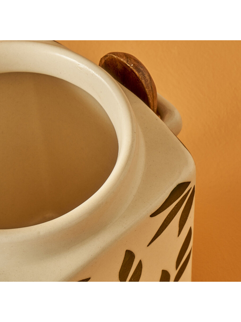 Ekru Molly Seramik Kavanoz Krem (800 ml)-2