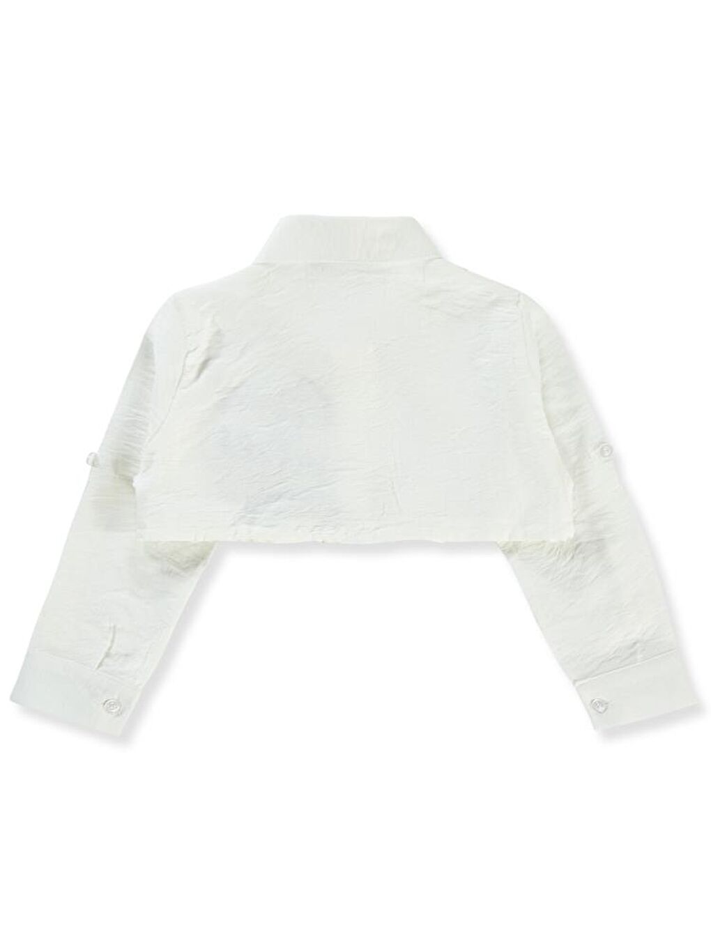 Girls Good Vibes Only Baskılı 2-5 Yaş Gömlek - Beyaz 3-4 Yaş-1