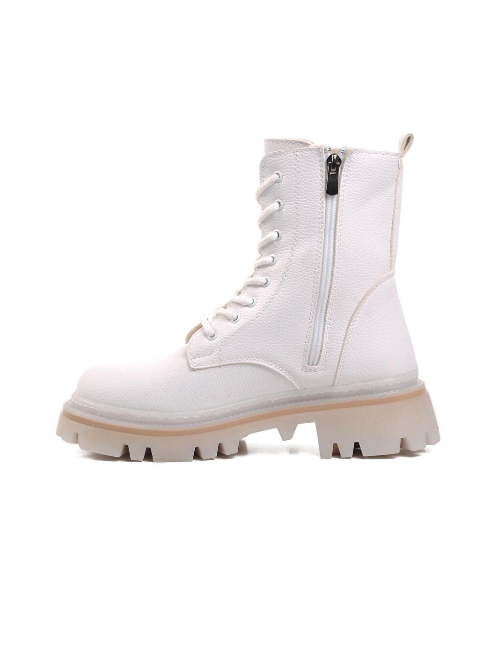 332086 Beyaz İçi Polarlı Kadın Postal Bot-1