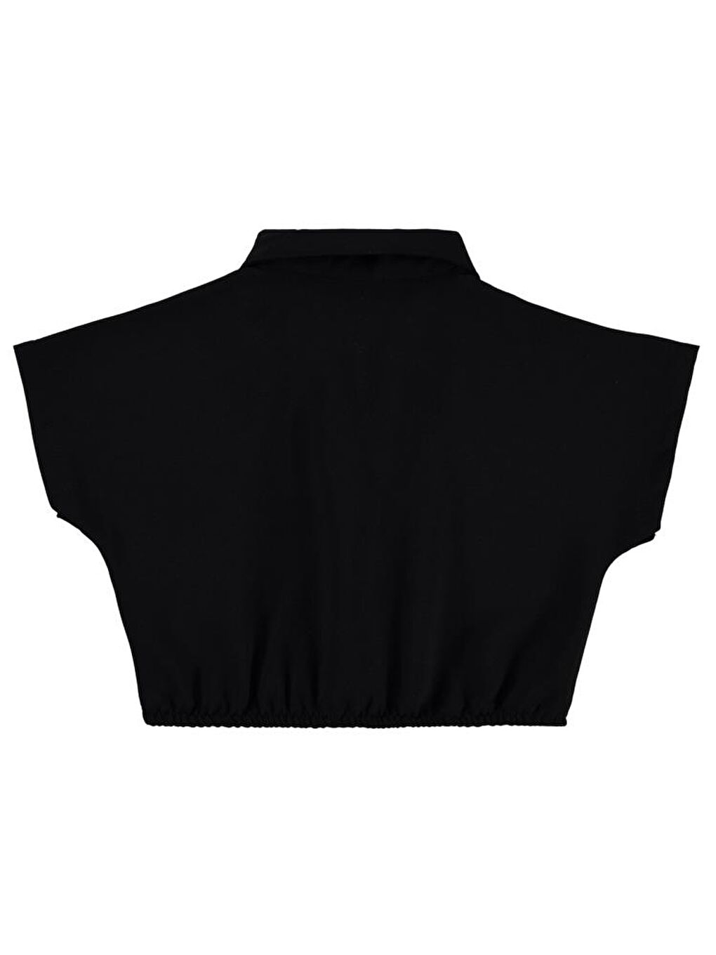 Girls Beli Büzgülü 2-5 Yaş Gömlek - Siyah 3-4 Yaş-1