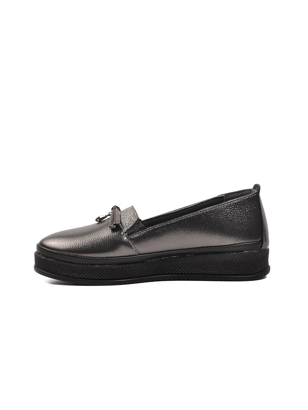 Ayakmod Gümüş 673426 Gümüş Kadın Loafer Ayakkabı - 1