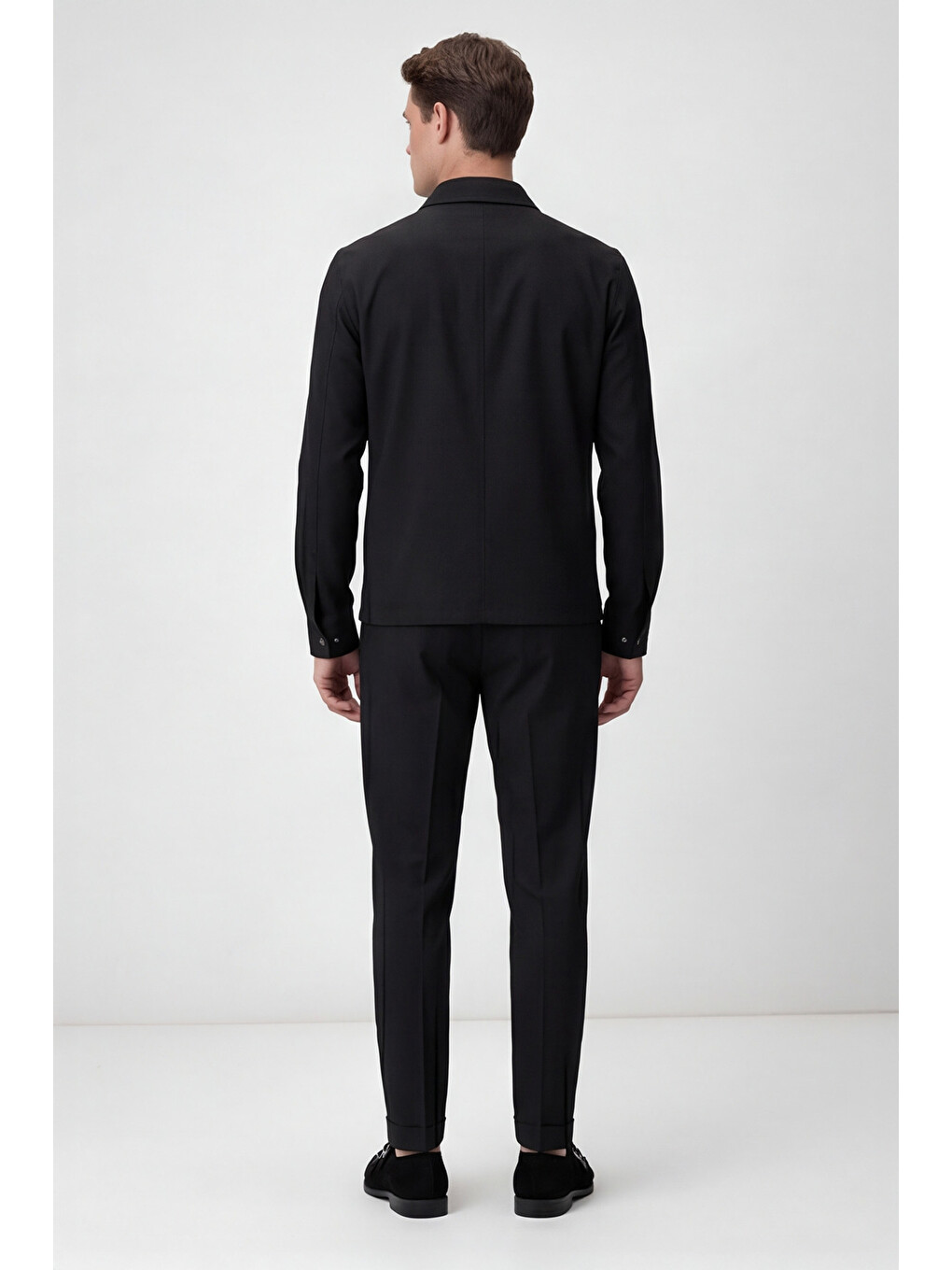 Siyah Sport Takım Elbise Pantolonu-3