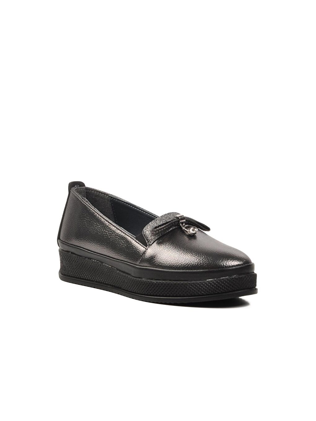 Ayakmod Gümüş 673426 Gümüş Kadın Loafer Ayakkabı - 2