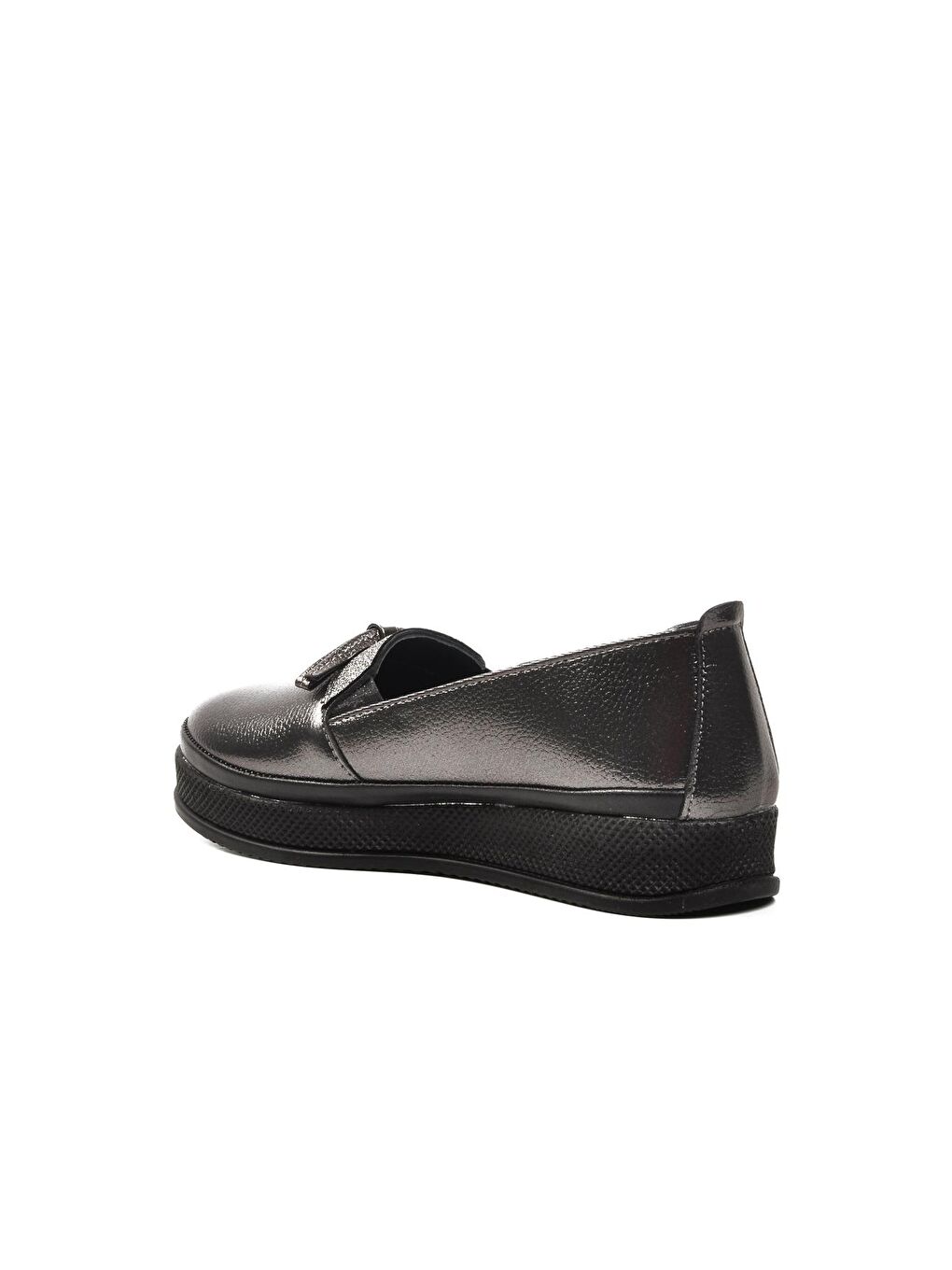 Ayakmod Gümüş 673426 Gümüş Kadın Loafer Ayakkabı - 3