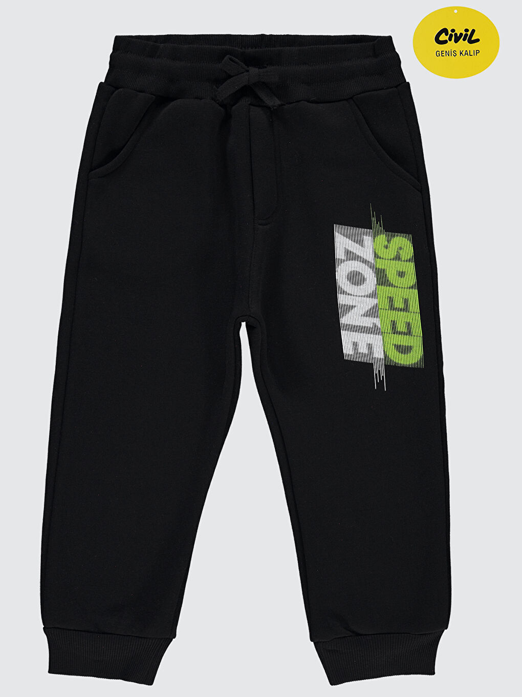 Boys Erkek Çocuk Eşofman Altı 6-9 Yaş Siyah