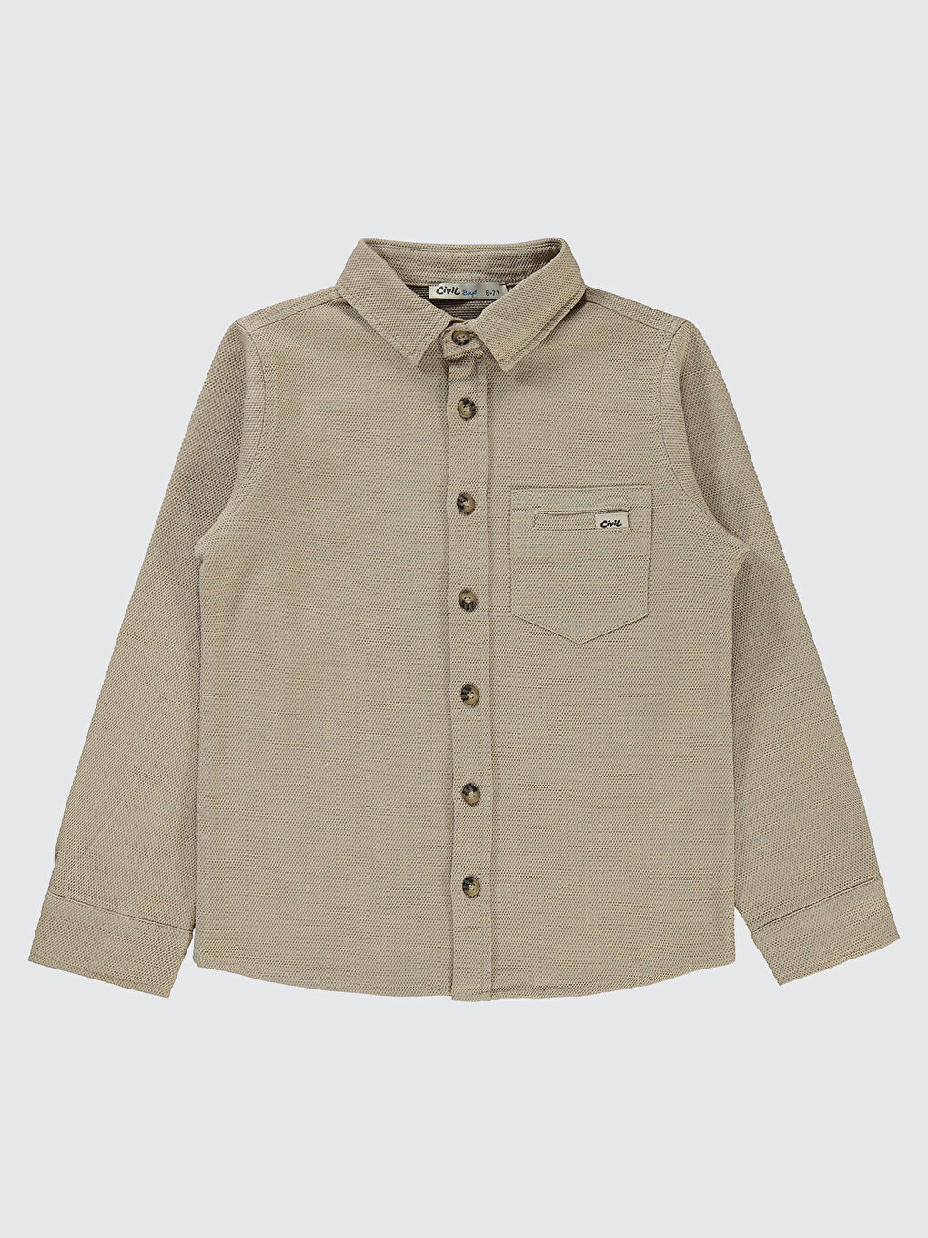 Boys Erkek Çocuk Gömlek 10-13 Yaş Bej