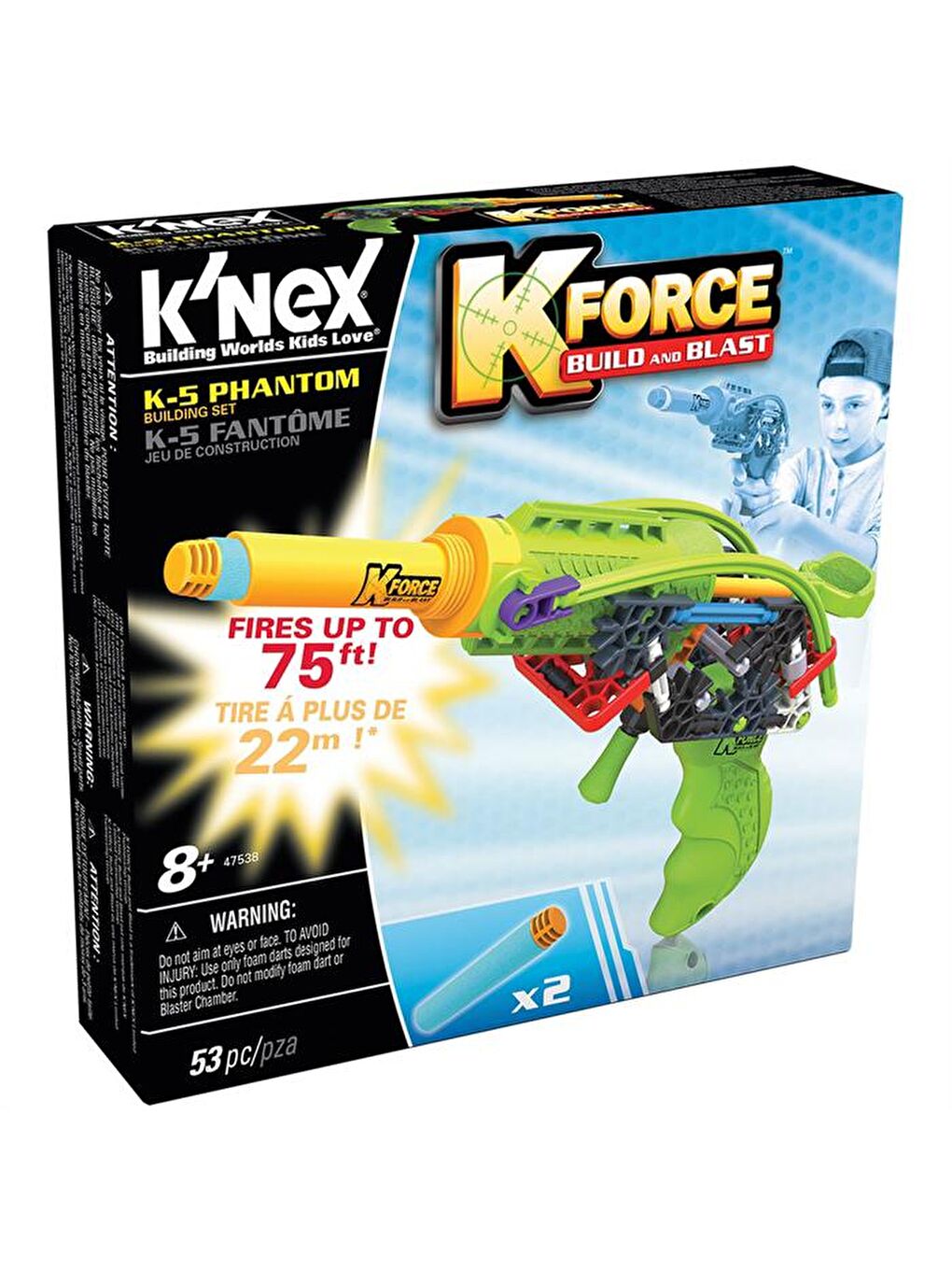 KNex Karışık K'Nex K-Force K-5 Phantom Yapı Seti 47538