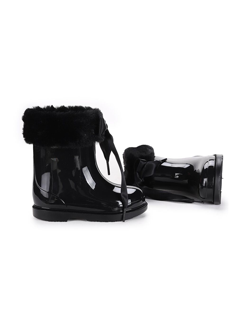 Siyah Bimbi Soft Erkek/Kız Çocuk Yağmur Kar Çizmesi W10258