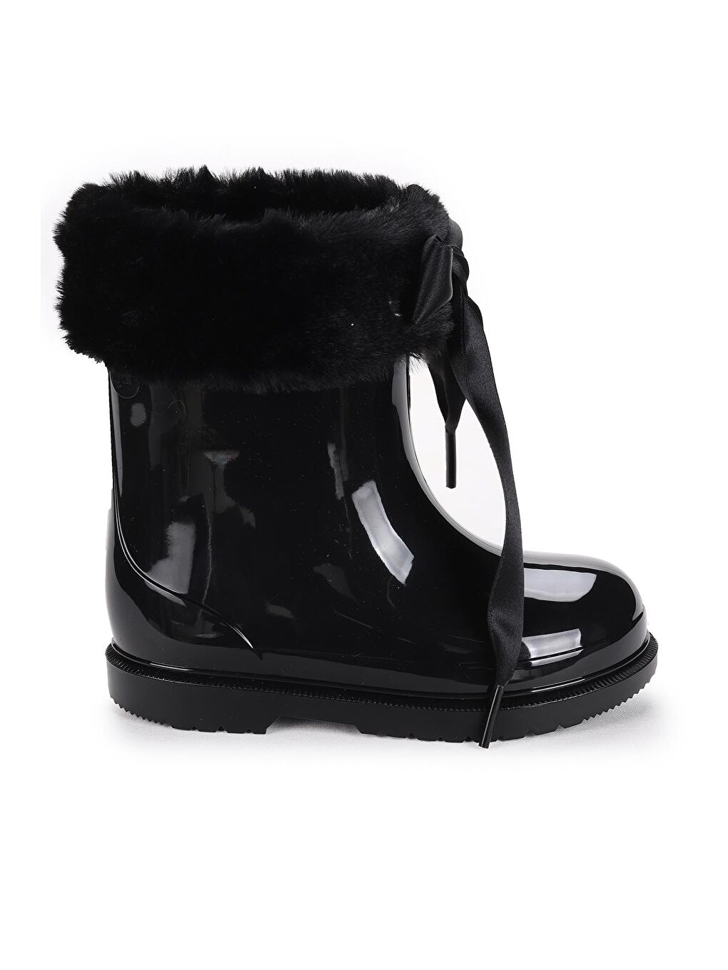 Siyah Bimbi Soft Erkek/Kız Çocuk Yağmur Kar Çizmesi W10258-2