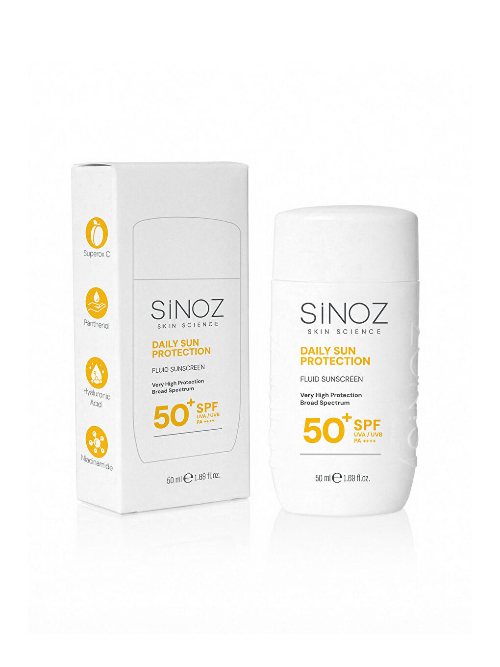 SPF50+ Günlük Kullanım Sıvı Yüz Güneş Kremi 50ml - Yeni Nesil Güneş Filtreleri- Hibrit Formül-PA++++-4