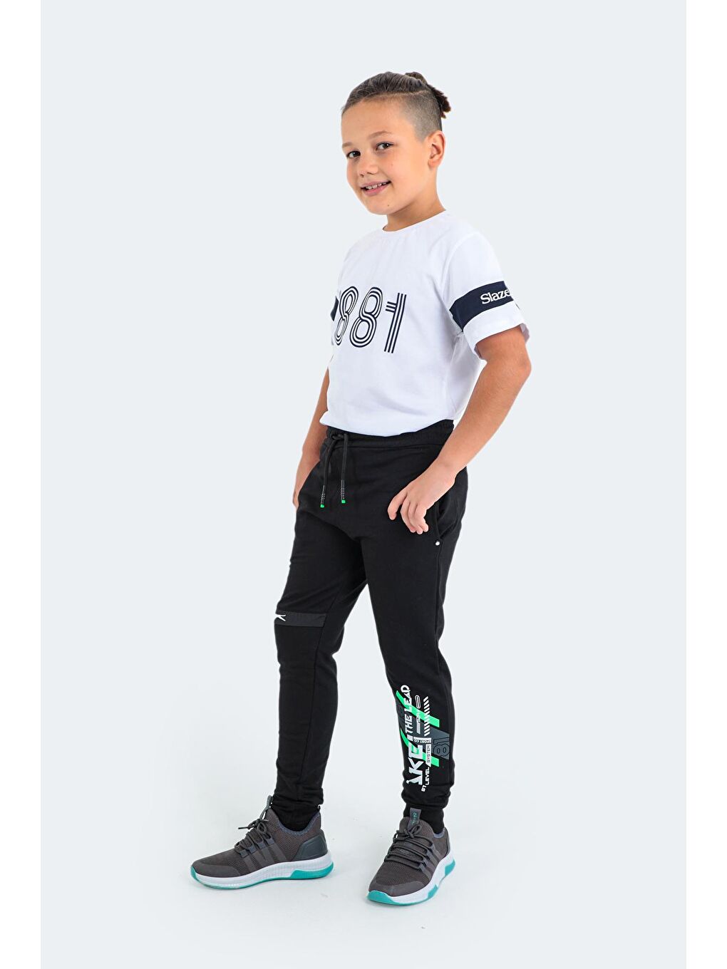 DEVAN Unisex Çocuk Eşofman Altı Siyah-3