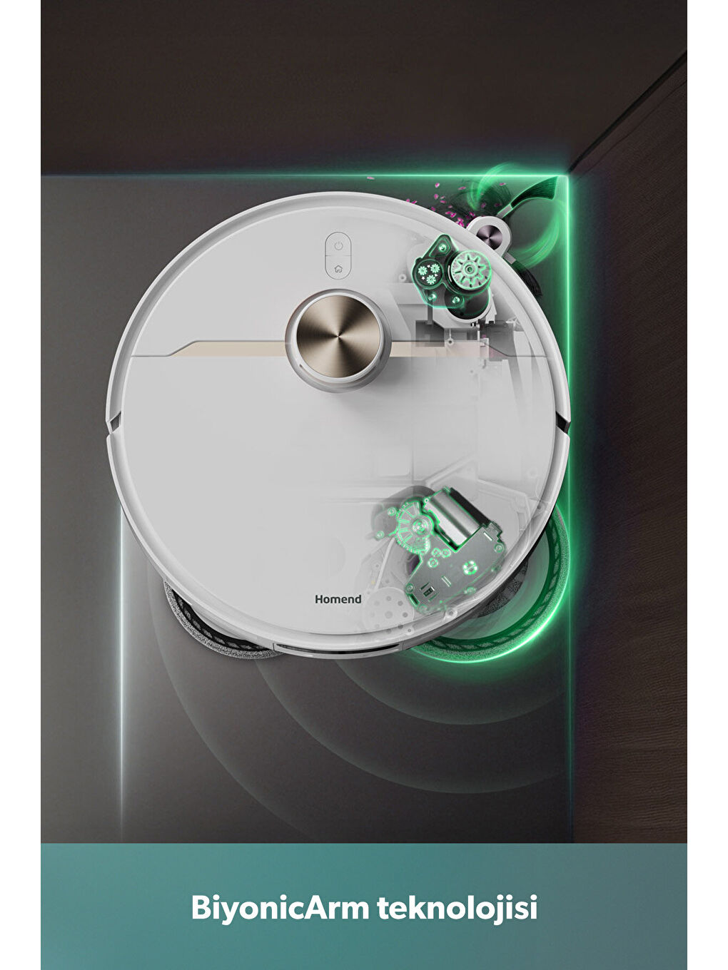 Alex 50 Pro AI Destekli Akıllı Robot Süpürge 28000 Pa Emiş Güçlü Beyaz-6