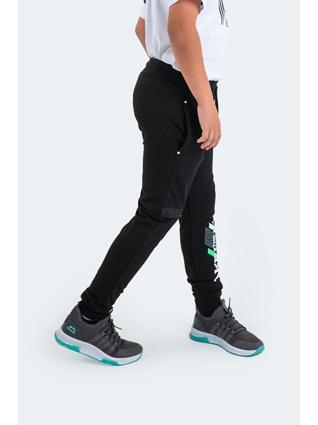 DEVAN Unisex Çocuk Eşofman Altı Siyah-4