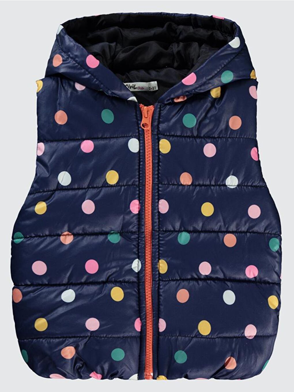 Girls Puanlı 2-5 Yaş Yelek - Lacivert 5-6 Yaş-1