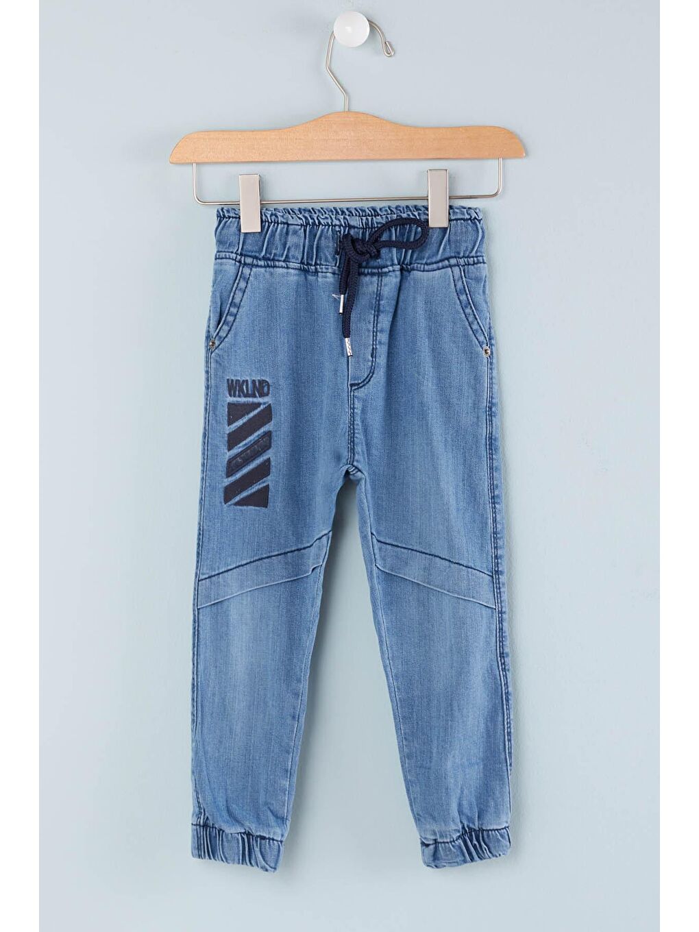 Mavi Erkek Çocuk Lastikli Jean Pantolon 0-4 Yaş 13908-1