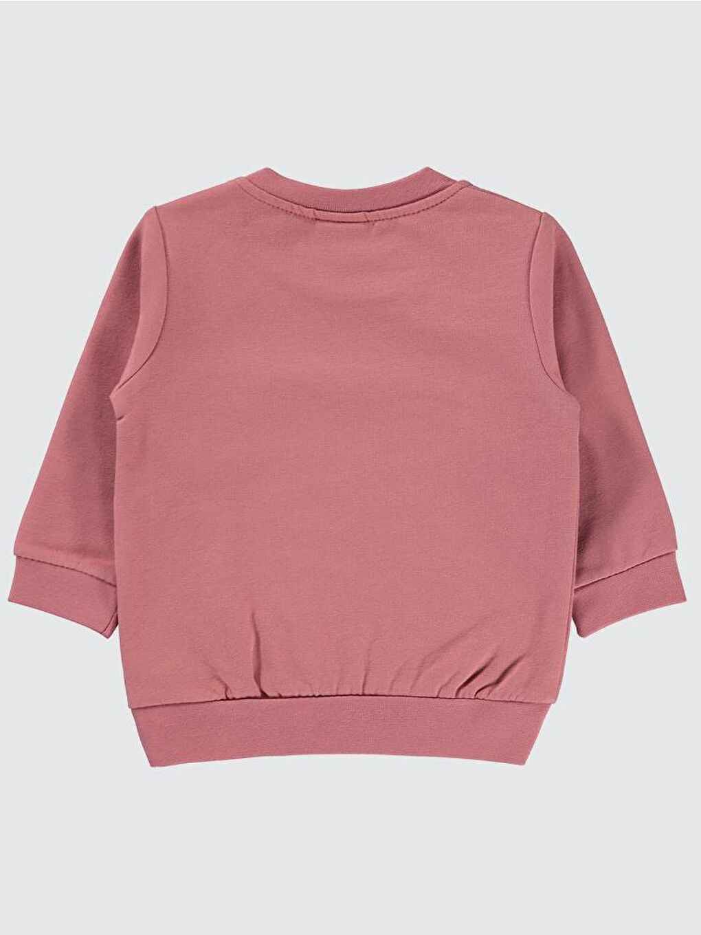 Baby Düz Basic 6-18 Ay Sweatshirt - Pembe 18-24 Ay