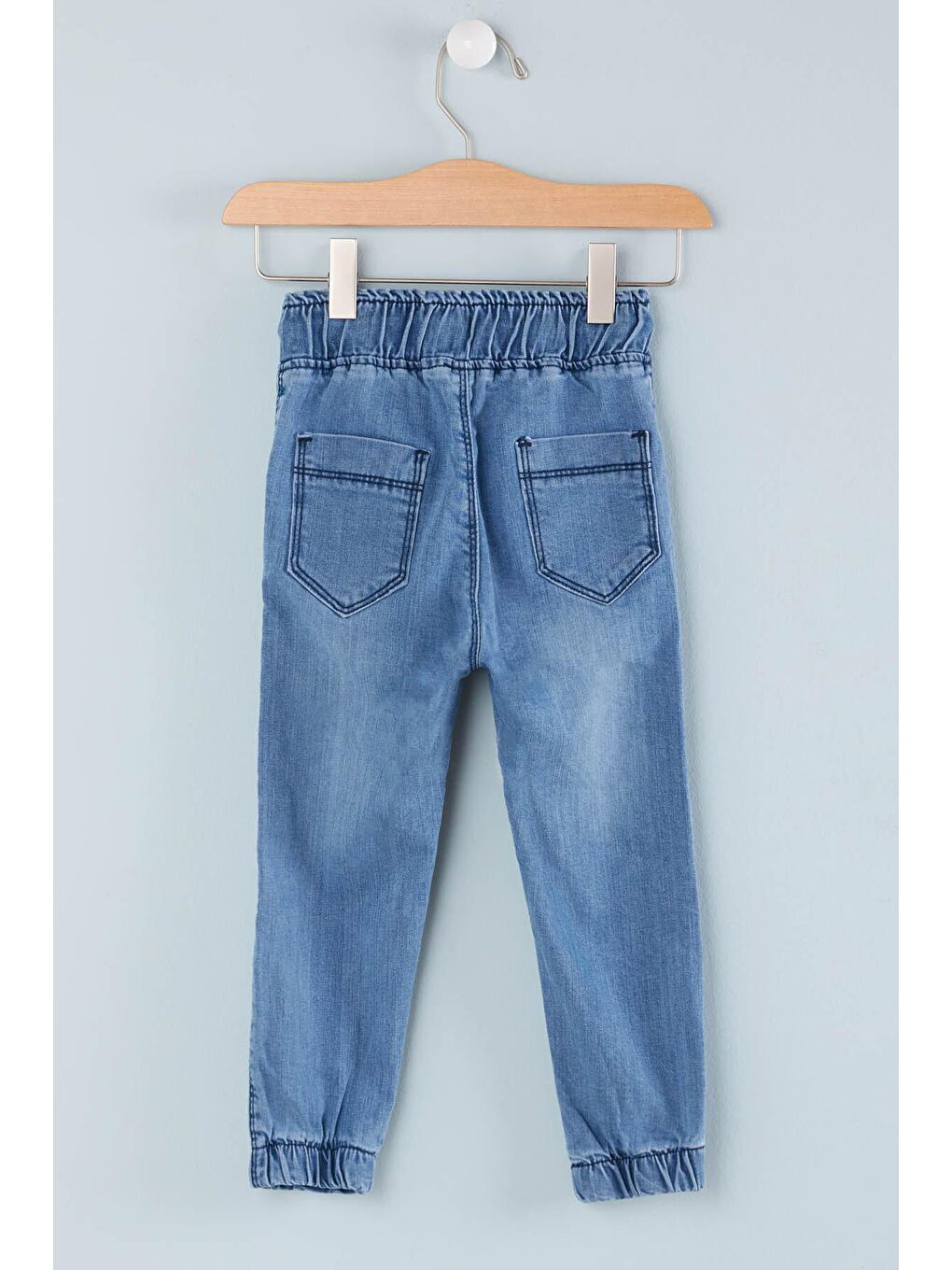 Mavi Erkek Çocuk Lastikli Jean Pantolon 0-4 Yaş 13908-3
