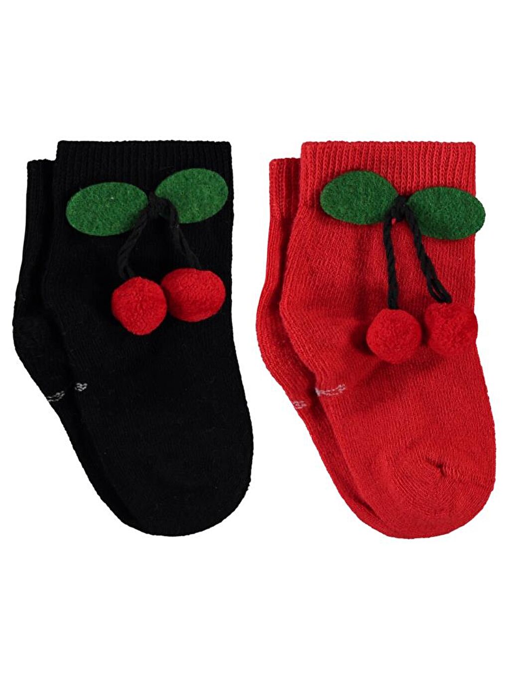 Baby Kız Bebek Aksesuarlı 2'li Çorap 6- - Siyah 12 Ay-1