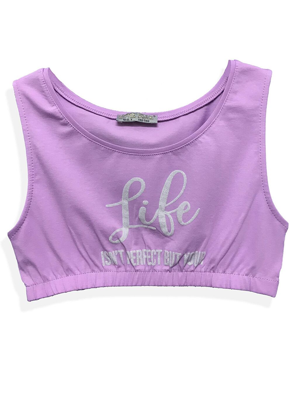 Lila Kız Çocuk Life Crop Atlet