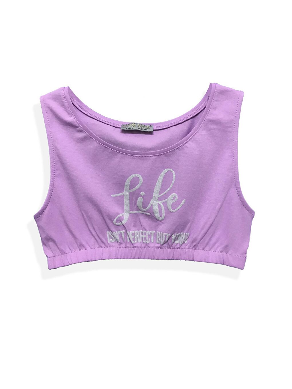 Lila Kız Çocuk Life Crop Atlet-1