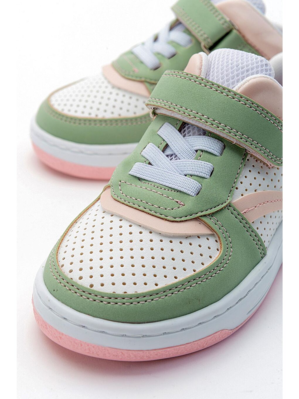 Kız Çocuk Yeşil-Pudra Sneaker Ayakkabı-1