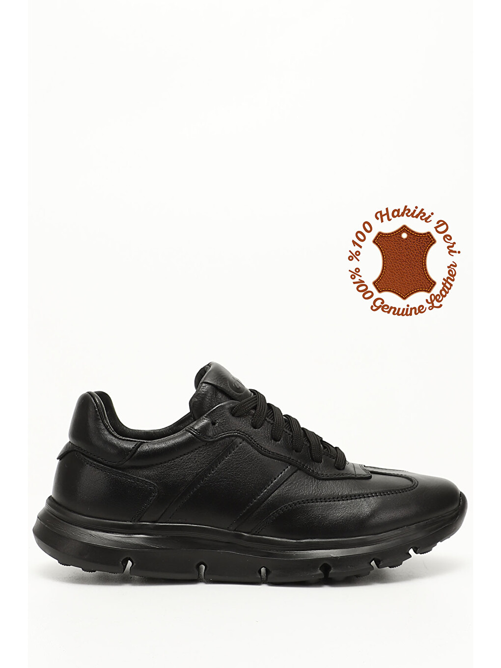 Mor Zümrüt-siyah Platinum Hakiki Deri Bağcıklı Erkek Günlük Sneaker 31690