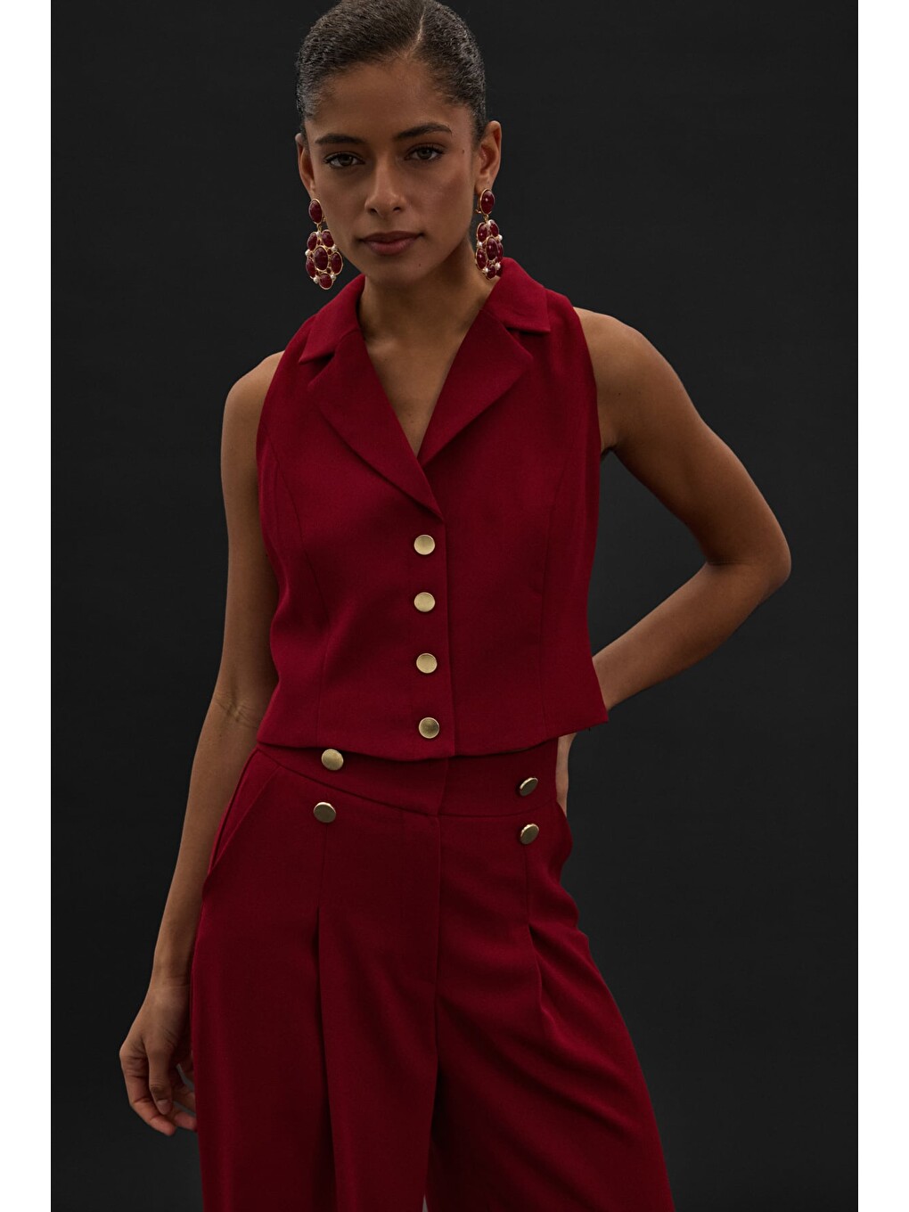 Eva Yelek - Bordo-2