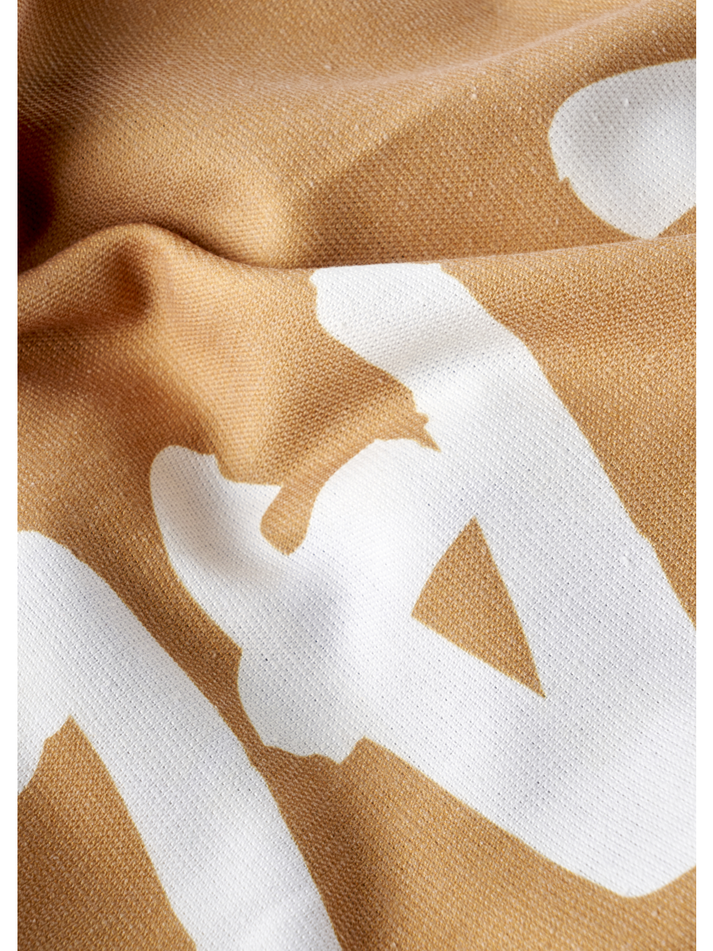 Sarı %100 Pamuk Summer All Day Baskılı Plaj Havlusu Hardal (90x150 cm)-1