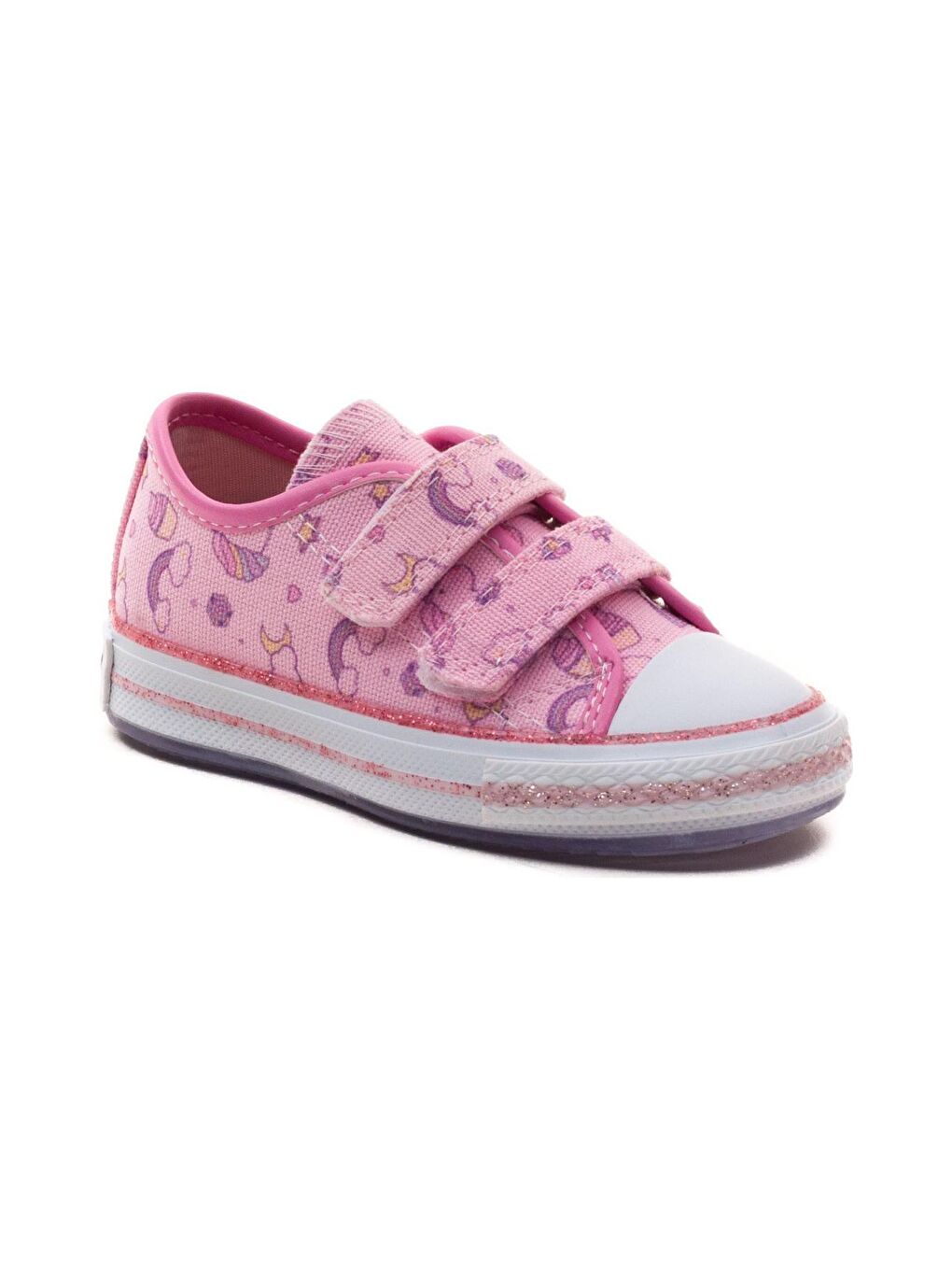 Unisex Çocuk Pembe Ortopedik Destekli Spor Ayakkabı-1