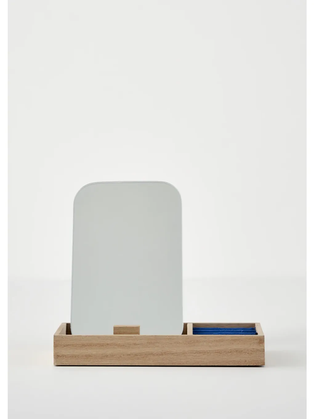 Merida Aynalı Takı Kutusu Lacivert (12x17 cm)-1