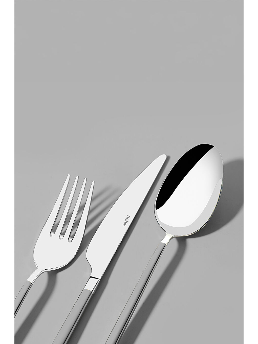 Gri Gloria Saten 12 Kişilik 84 Parça Deri Kutulu Çatal Kaşık Bıçak Takımı-2