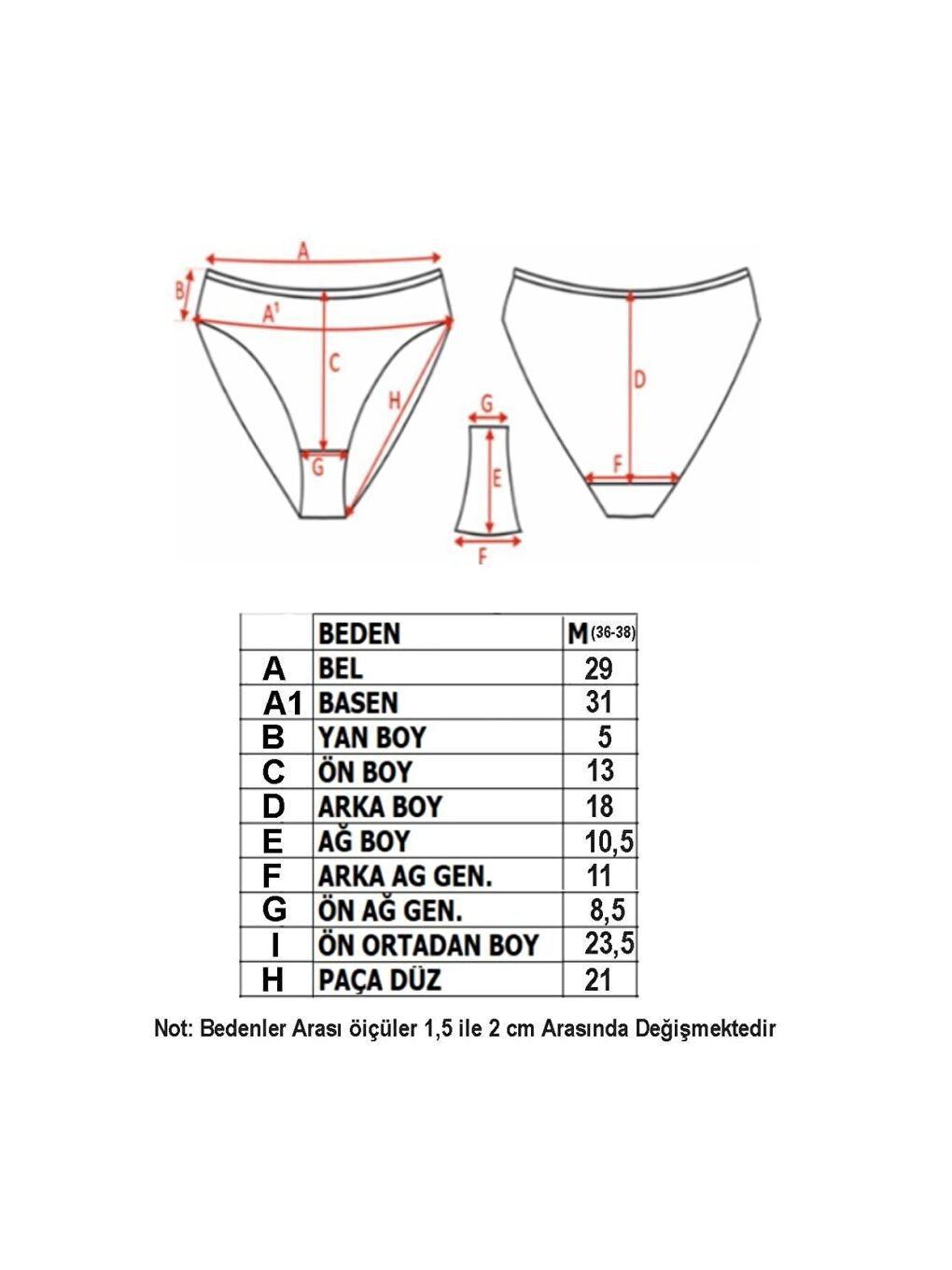 Nicoletta Somon Kadın Külot 7 Li Paket Somon - 2