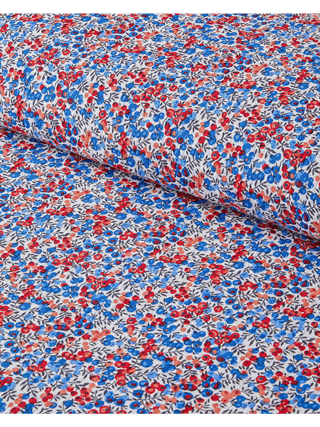 Flower Blast Baskılı Pamuklu Çift Kişilik Pike 200x220 cm Mavi-2