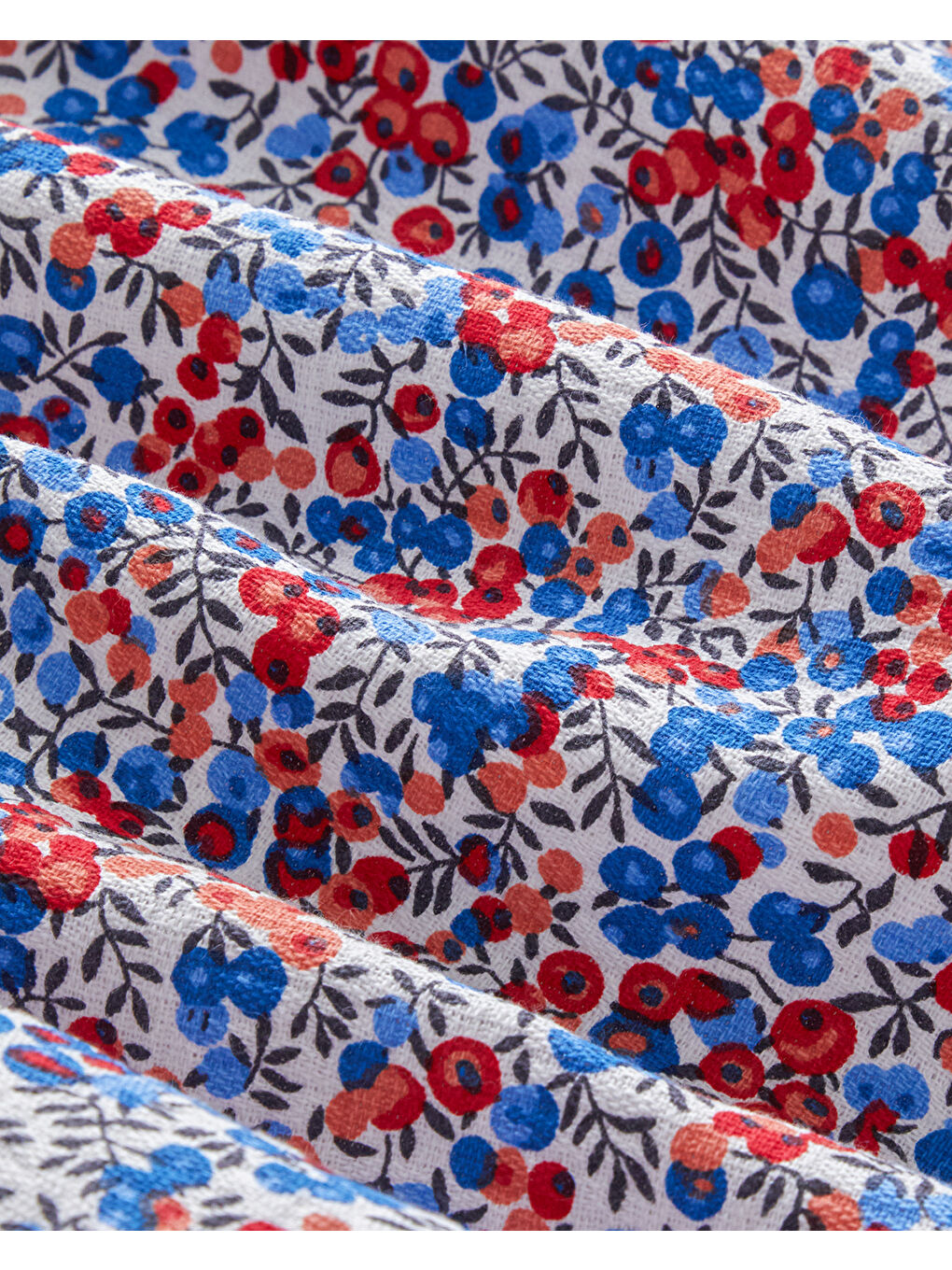 Flower Blast Baskılı Pamuklu Çift Kişilik Pike 200x220 cm Mavi-3