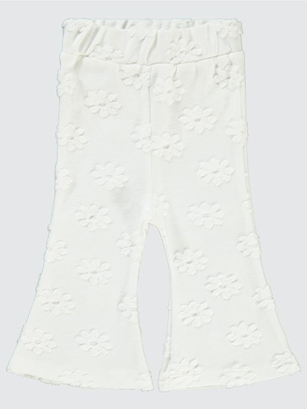 Baby Papatya Kabartmalı 6-18 Ay Tayt - Ekru 6-9 Ay-1