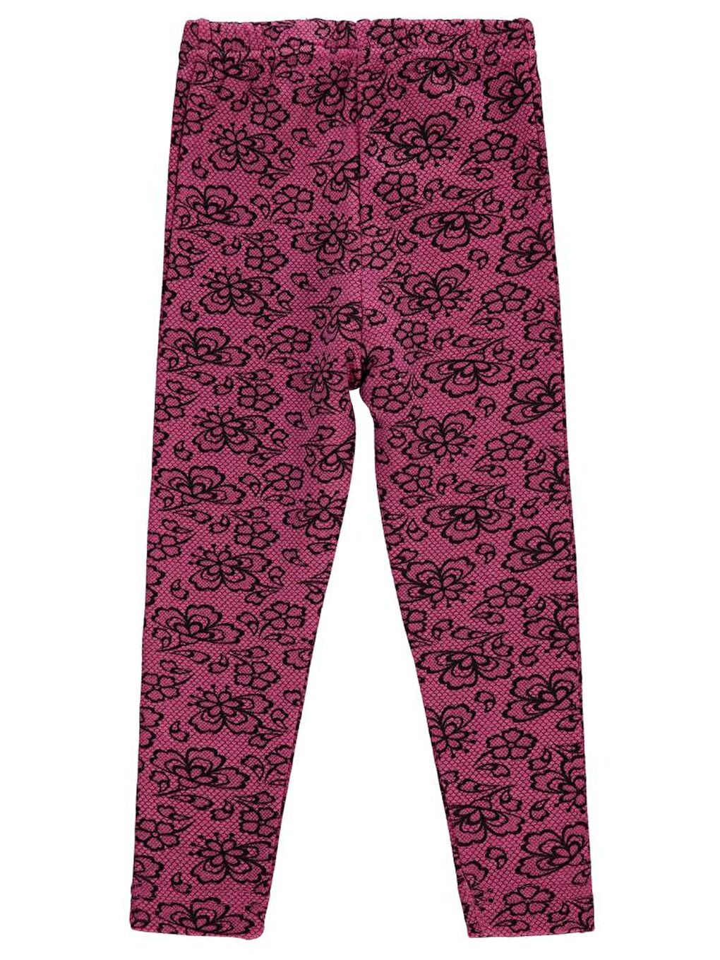 Girls Çiçek Desenli 2-5 Yaş Tayt - Pembe 3-4 Yaş-2