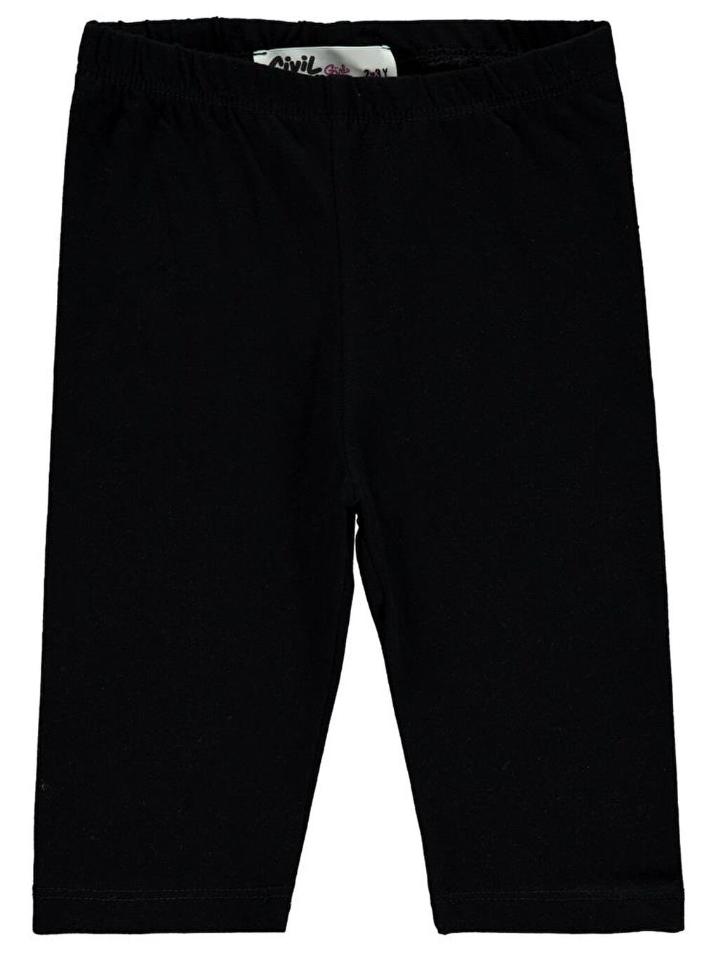 Girls Kısa 2-5 Yaş Tayt - Siyah 4-5 Yaş-1