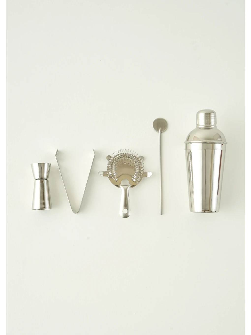 Gri Fepe Shaker Seti Silver-3