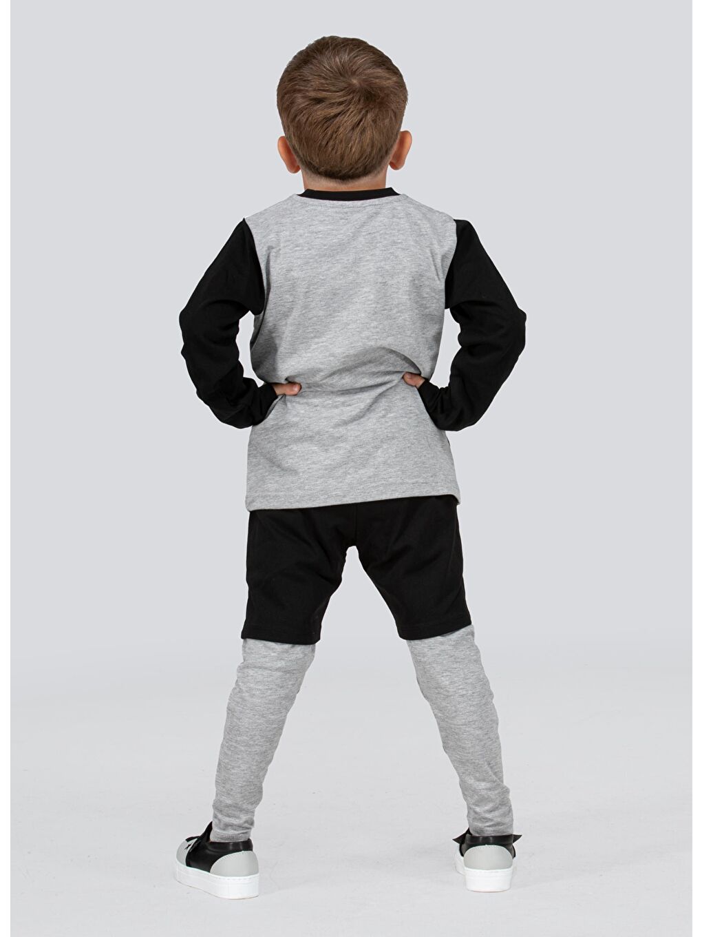 Gri Points 3lü Erkek Çocuk Takım-1