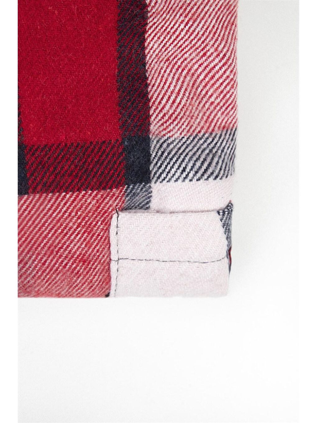 Siyah Büyük Beden Kışlık Ekose Kareli Oduncu Erkek Renkli Gömlek-2