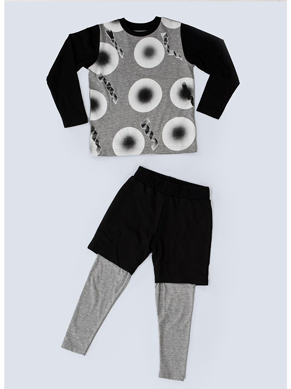 Gri Points 3lü Erkek Çocuk Takım-2
