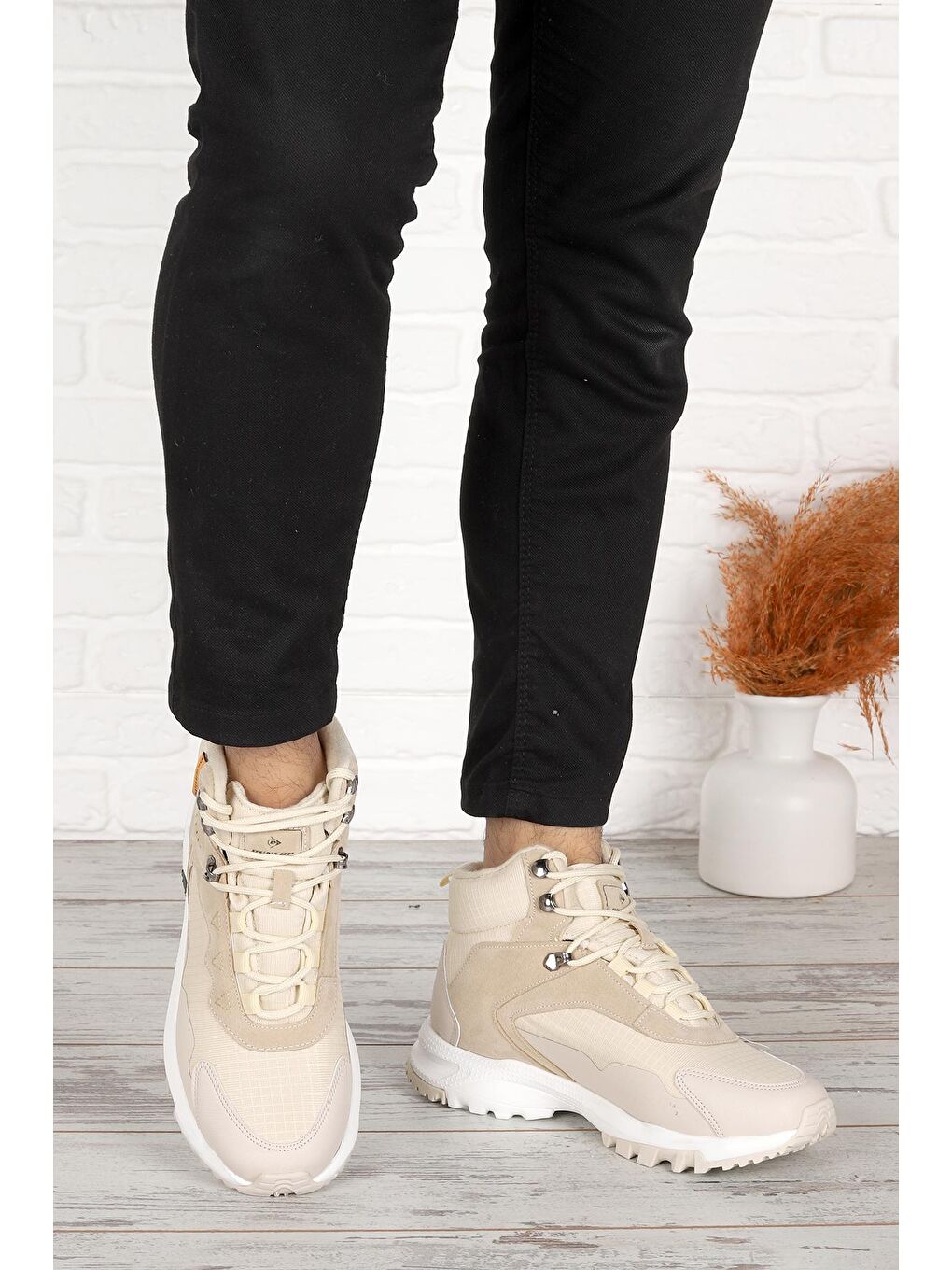 Bej 2025 Su Geçirmez Erkek Bot Ayakkabı-1