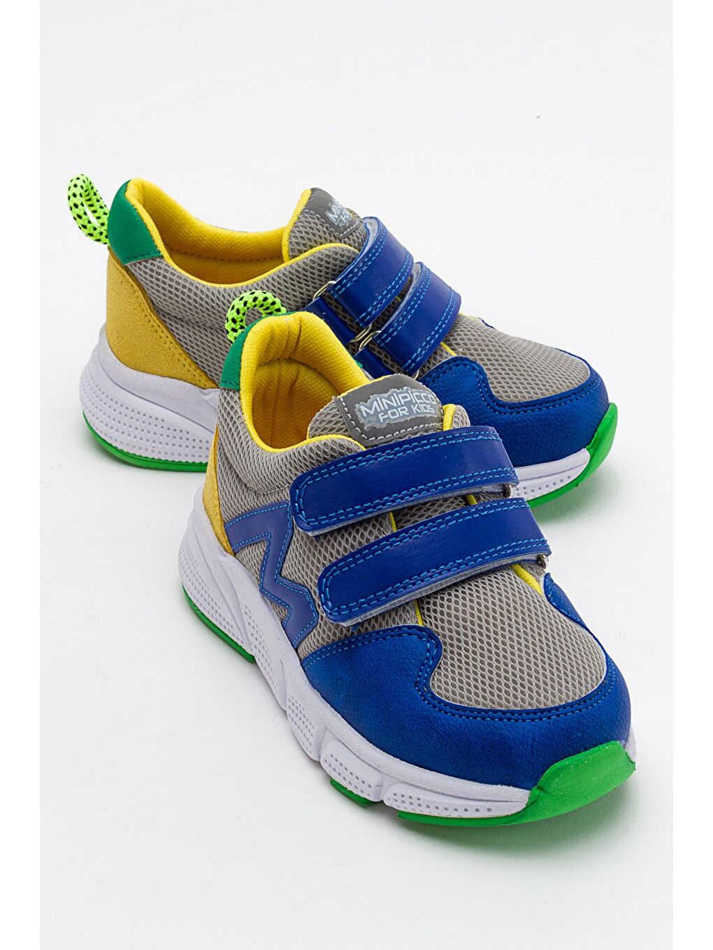 Mavi Erkek Çocuk Saks-Sarı Spor Ayakkabı