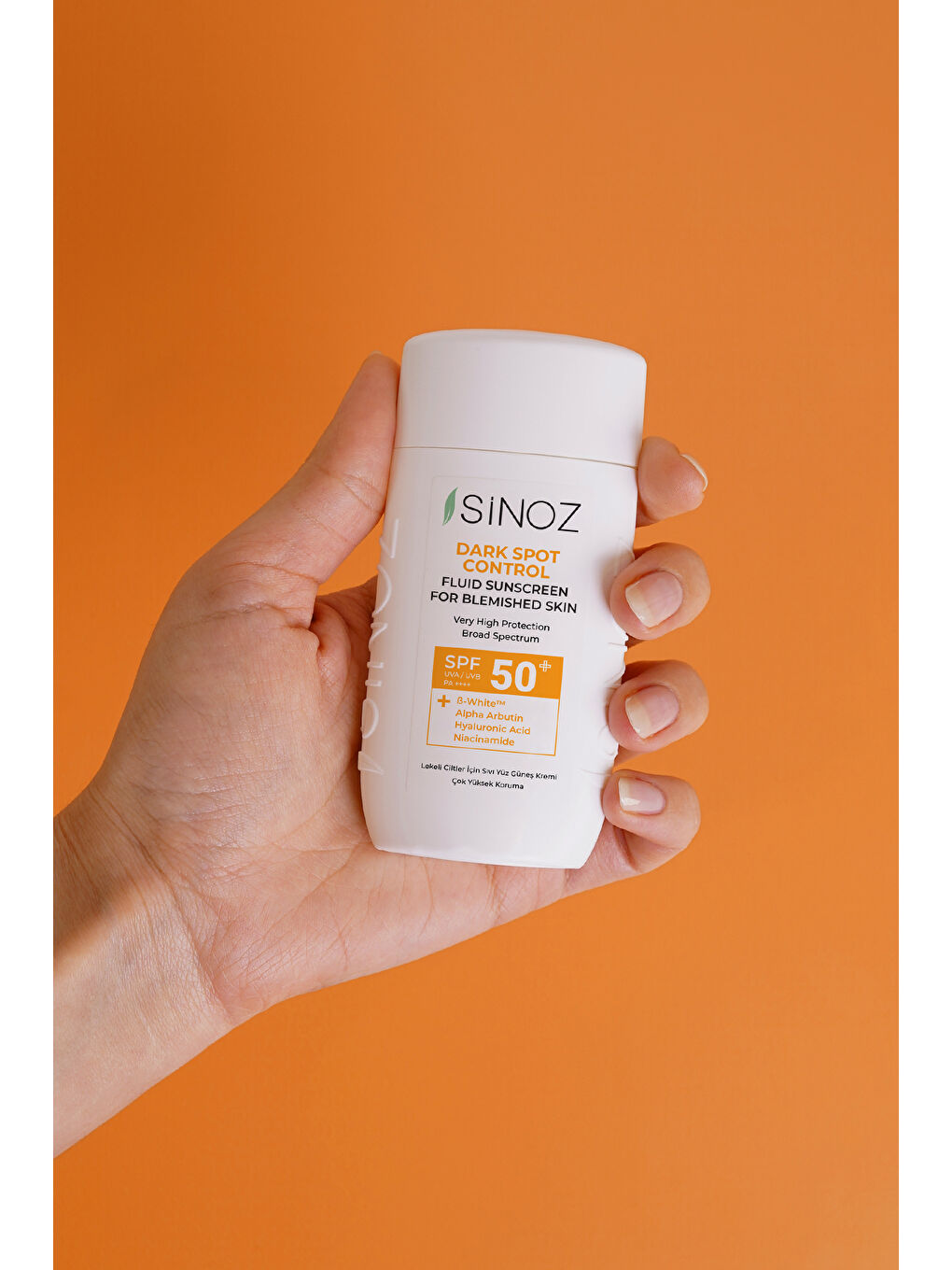 SPF50+ Koyu Cilt Lekelerine Etkili Sıvı Yüz Güneş Kremi-Yeni Nesil Filtreler-Hibrit Formül PA++++-4