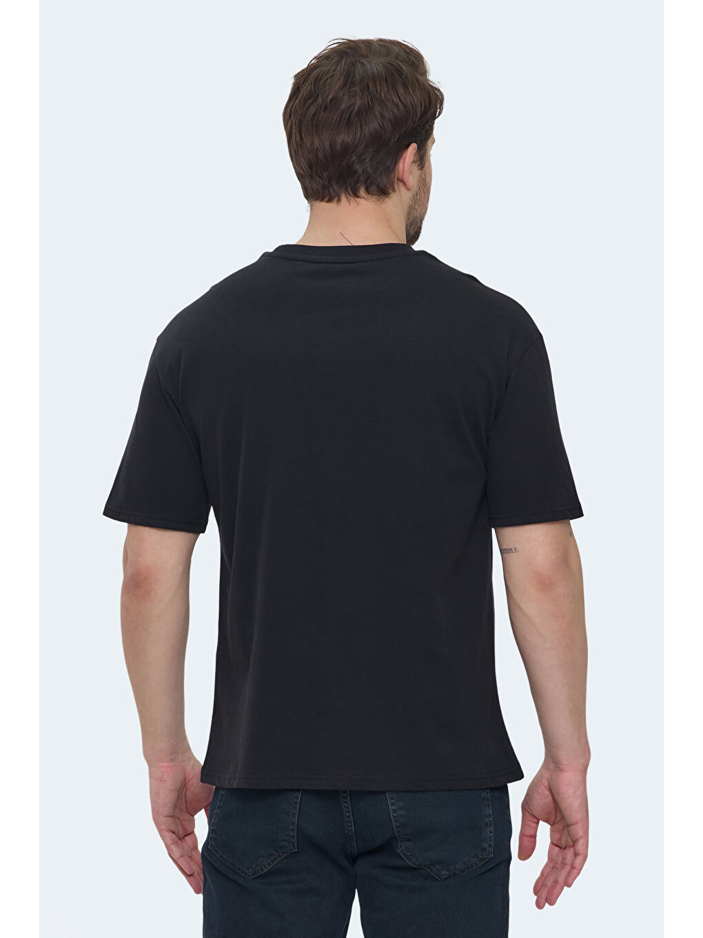 VELLAMO Erkek Siyah Tişört-1