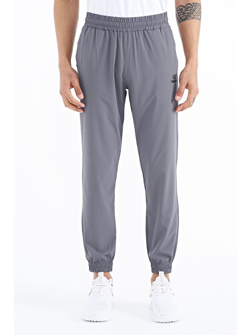 Koyu Gri Yan Cep Detaylı Jogger Erkek Eşofman Alt - 84944-1