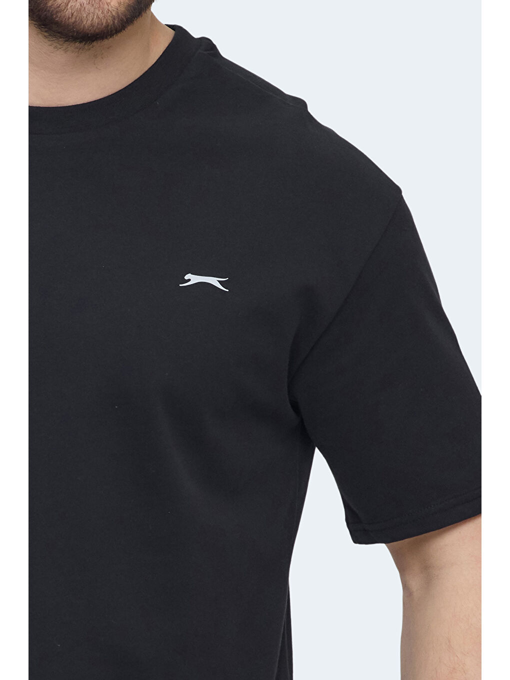 VELLAMO Erkek Siyah Tişört-5