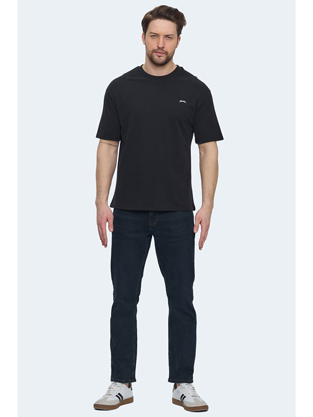 VELLAMO Erkek Siyah Tişört-6